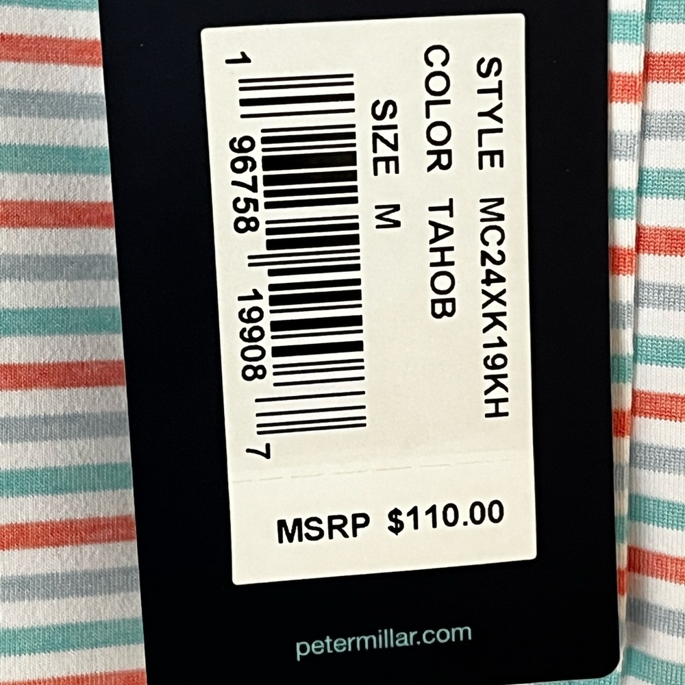 Peter Millar Blue and Orange Polo Shirt - Picture 7 of 11
